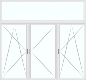 DrehKippLinks-Pfosten-DrehRechts-Pfosten-DrehKippRechts - Oberlicht